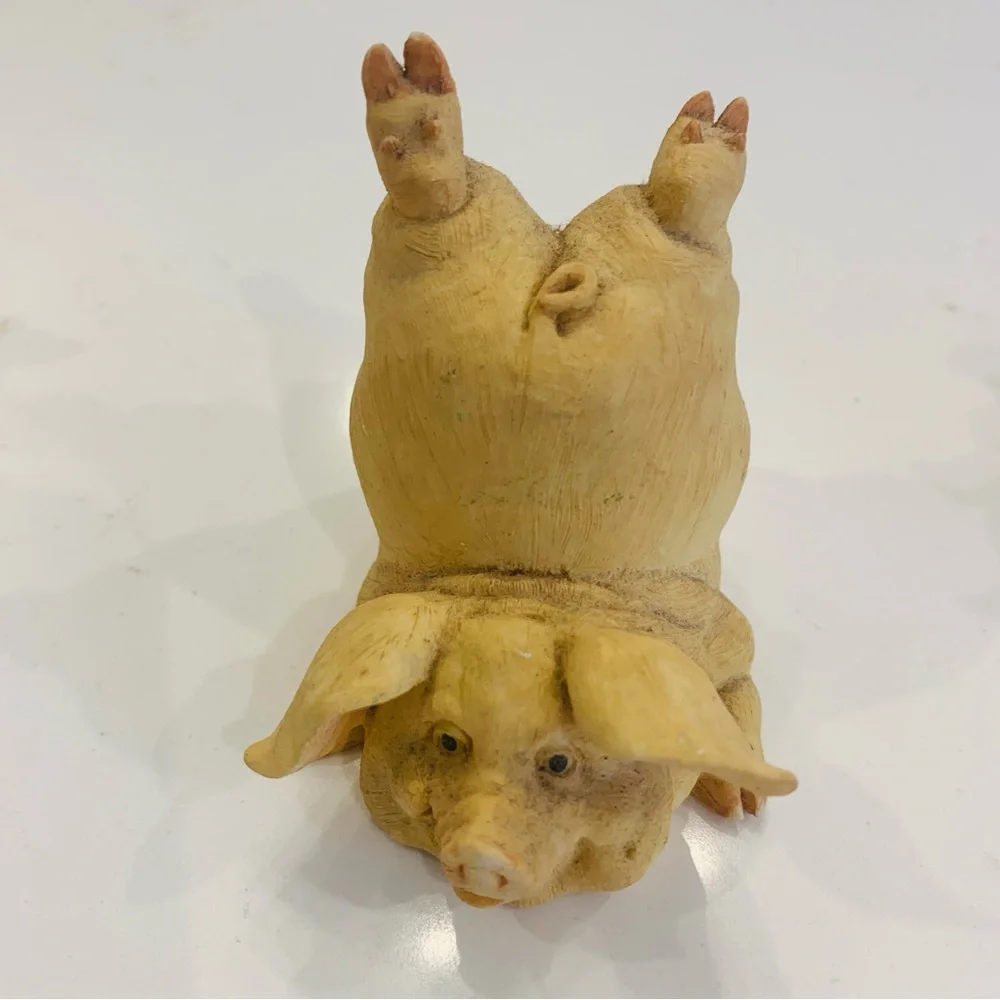 Vintage Set Of Three Little Pigs Ceramic 2001 By Home Interiors No Flaws 3x2 in - Picture 3 of 12